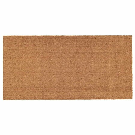 CONFIGURACION 3 x 6 ft. Natural Coir & Vinyl Rectangular Doormat CO2830364